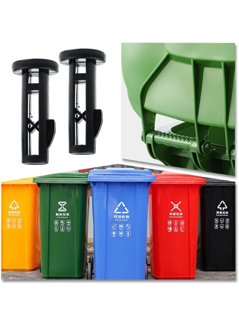 Cobest Wheelie Bin Lid Hinge Pins, 6 Pcs Outdoor Bin Lid Pin Fixings Plastic Bin Lid Pins for Wheelie Trash Bins, 240L Household and Commercial Wheelie Trash Bins - Image 3