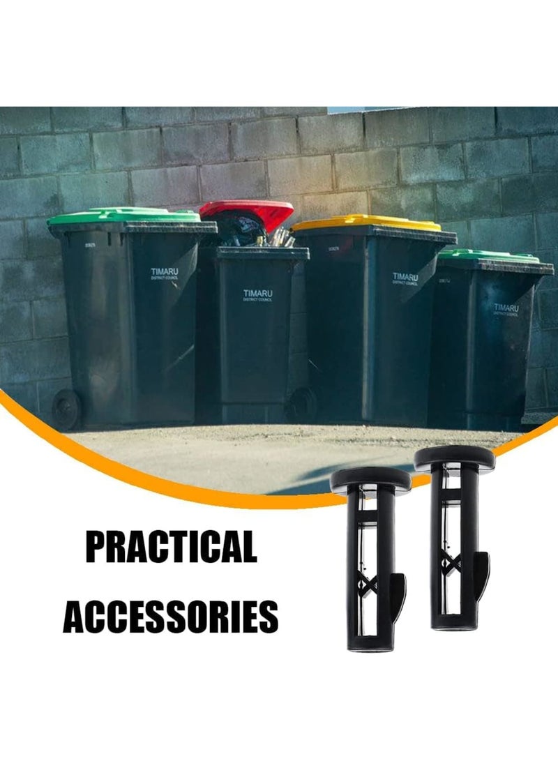Cobest Wheelie Bin Lid Hinge Pins, 6 Pcs Outdoor Bin Lid Pin Fixings Plastic Bin Lid Pins for Wheelie Trash Bins, 240L Household and Commercial Wheelie Trash Bins - Image 2