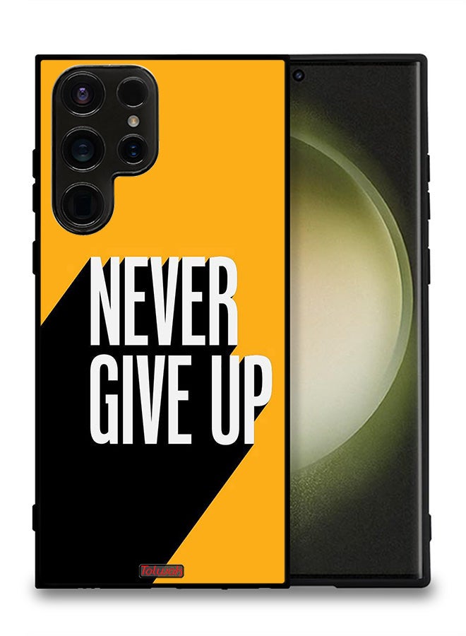 Tolwak Samsung Galaxy S23 Ultra 5G Protective Case Cover Never Give Up - Image 2