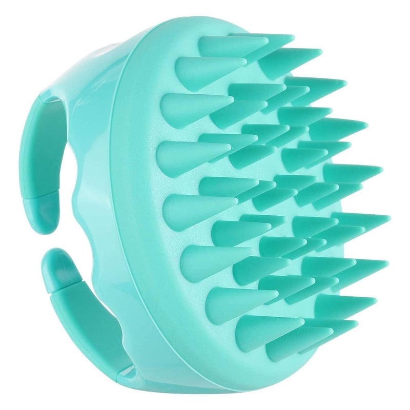 Valkyrie Scalp Massager Shampoo Brush, Wheat Straw body with Soft Silicon Bristles, Hair Scalp Scrubber, Scalp Exfoliator | Dandruff Removal, Prevents Hair loss for Men & Women (GREEN 110) - Image 1
