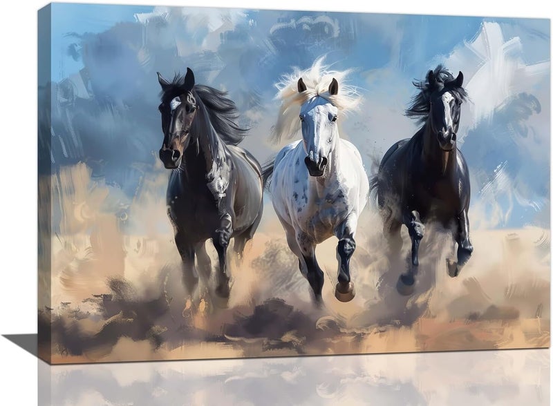Fuzawet Horse Canvas Wall Art - Image 1