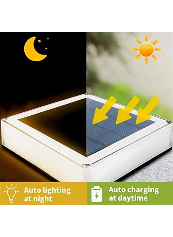 Generic - Solar Post Cap Lights Outdoor, Deck Post Lights Waterproof with 7 Color Changing, Light Sensor Fence Lights for 4x4 5x5 6x6 Posts Patio Pool Garden Decoration, Multicolor - Image 1