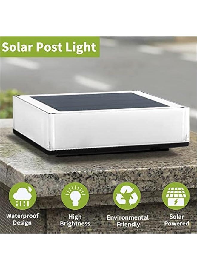 Generic - Solar Post Cap Lights Outdoor, Deck Post Lights Waterproof with 7 Color Changing, Light Sensor Fence Lights for 4x4 5x5 6x6 Posts Patio Pool Garden Decoration, Multicolor - Image 1