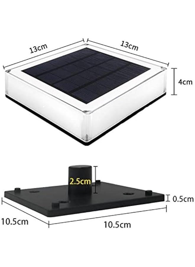 Generic - Solar Post Cap Lights Outdoor, Deck Post Lights Waterproof with 7 Color Changing, Light Sensor Fence Lights for 4x4 5x5 6x6 Posts Patio Pool Garden Decoration, Multicolor - Image 1