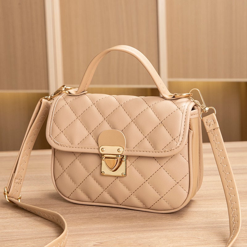 Trendy Women'S Bags Fashion Textured Versatile Crossbody Bag Fashion Retro Quilted Small Square Bag For Women - Image 1
