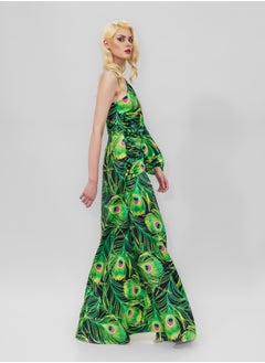 BITOLIA GALLERY Tight-high slit maxi dress Green  - Image 5