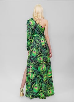 BITOLIA GALLERY Tight-high slit maxi dress Green  - Image 3