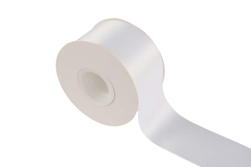 Ribbonitlux 2 Wide Double Face Satin Ribbon 25 Yards 029White Set for Gift Wrapping Party Decor Sewing Applications Wedding and Craft