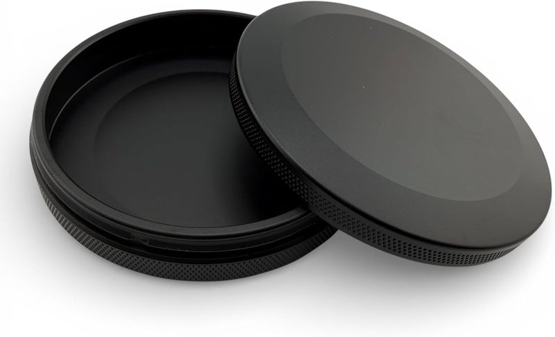 Syn Tin Solo | Slim Metal Container for Zyn, Premium Aluminum Can & Rugged Pouch Holder | Extra Capacity, Knurled Grip, & Slim Container | EDC (Black) - Image 2