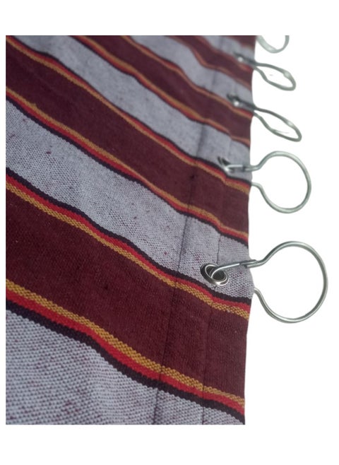 Striped Balcony curtain with a width of 2.70 meters and a height of 2.65 meters.