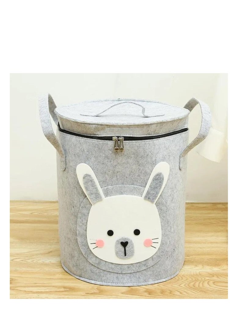 Generic - Kids Storage Basket with Zipper - Rabbit - Image 1