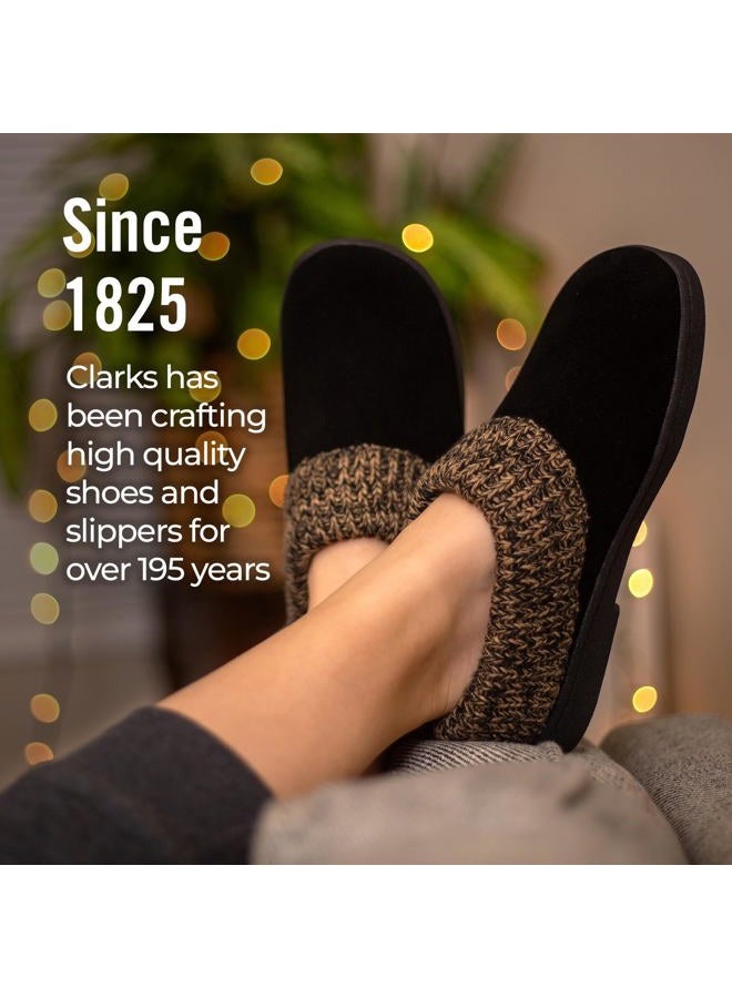 clarks womens Knit Scuff Slipper Knit Scuff Slipper black Size: 8.5 UK - Image 2