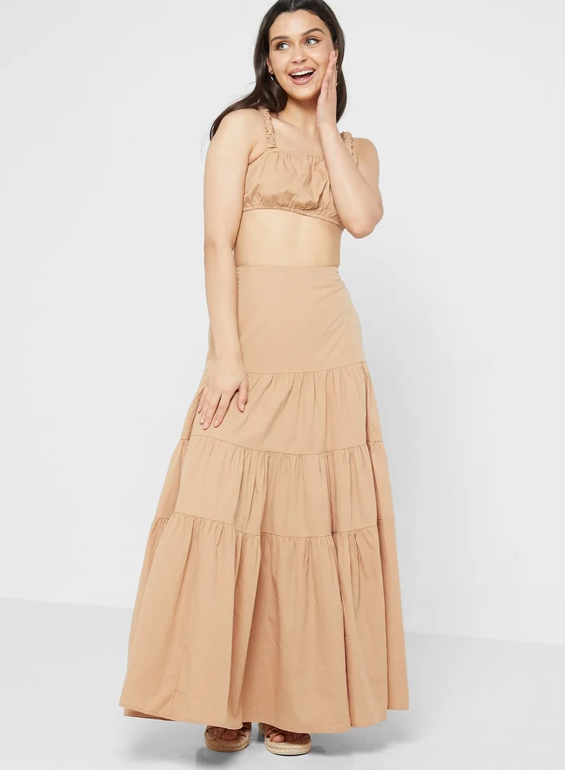 Ginger Tiered Skirt And Top Set