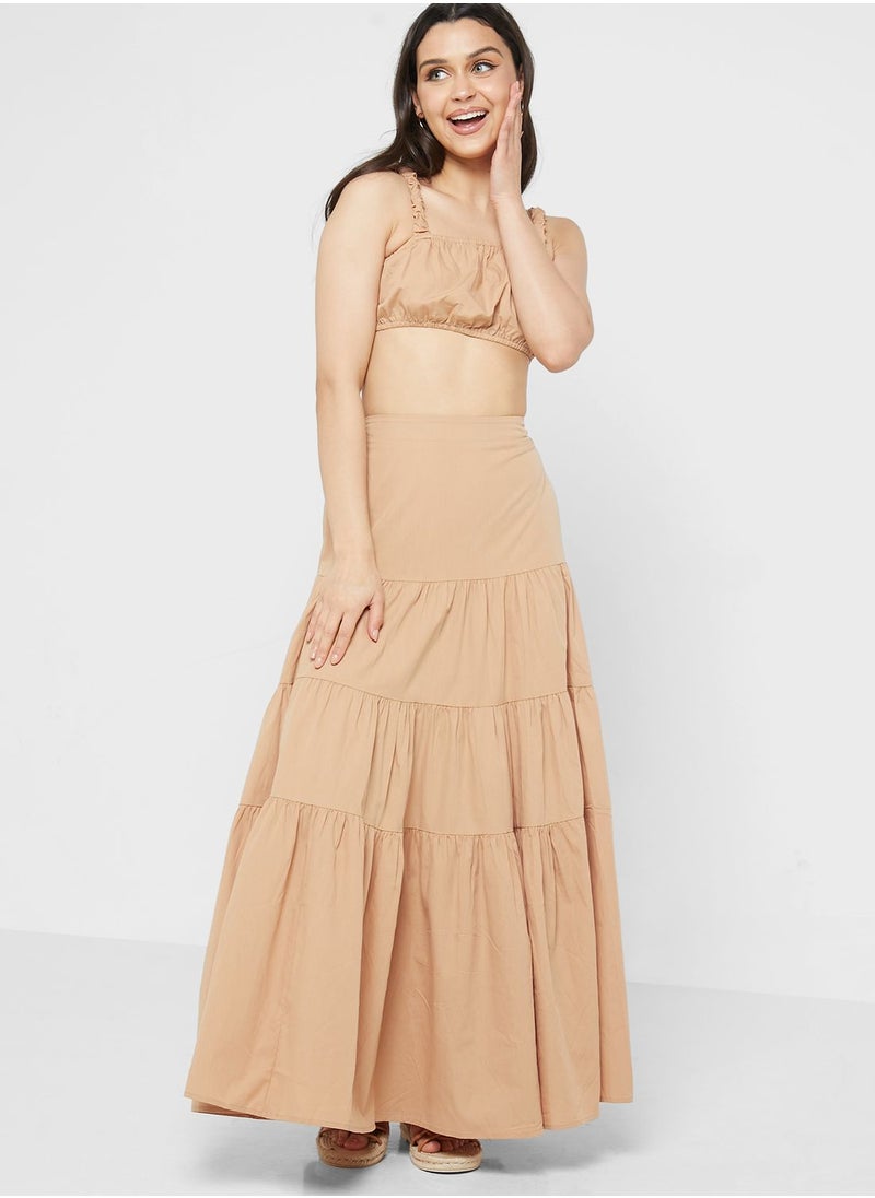 Ginger - Tiered Skirt And Top Set - Image 1