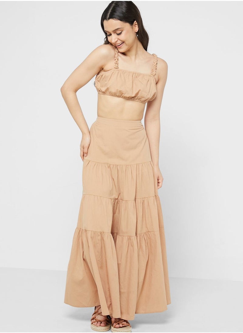 Ginger - Tiered Skirt And Top Set - Image 1