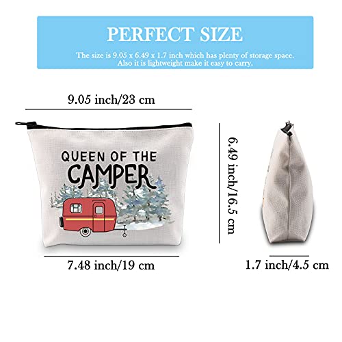 GJTIM Queen of the Camper Outdoor Gift Camping Camper Novelty Happy Camper Shopping Tote Bag (Camper Camper Bag) - Image 2