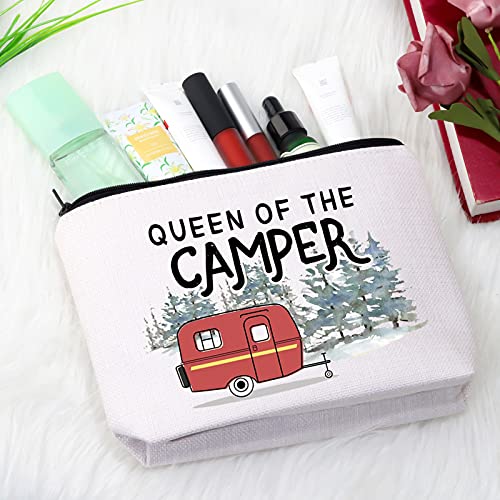 GJTIM Queen of the Camper Outdoor Gift Camping Camper Novelty Happy Camper Shopping Tote Bag (Camper Camper Bag) - Image 4