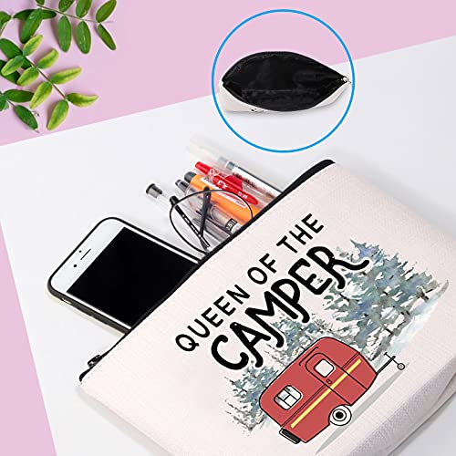 GJTIM Queen of the Camper Outdoor Gift Camping Camper Novelty Happy Camper Shopping Tote Bag (Camper Camper Bag) - Image 5
