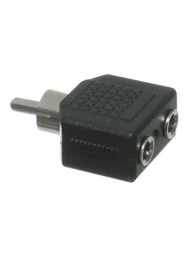 NIBEMINENT 2Aux 3.5 Female To Rca Male BLack