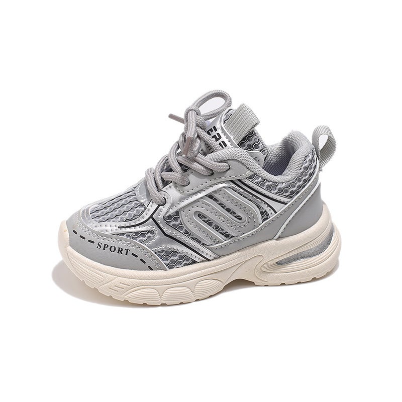 Mesh Sneakers Lightweight Flexible Sole Walking Shoes For Kids Indoor And Outdoor Activities - Image 1
