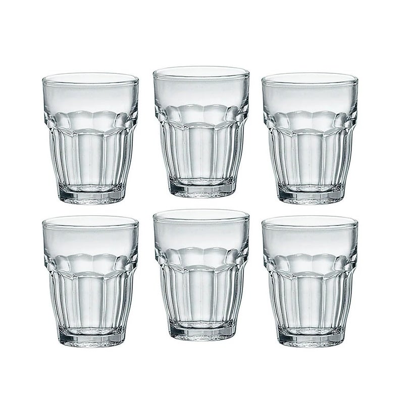 Bormioli Rocco Rock Bar 2.25 oz. Shot Stackable Tempered Beverage Glasses for Cold Drinks, Water, and Cocktails, Set of 6, Clear - Image 5