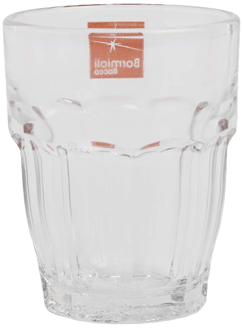 Bormioli Rocco Rock Bar 2.25 oz. Shot Stackable Tempered Beverage Glasses for Cold Drinks, Water, and Cocktails, Set of 6, Clear - Image 4