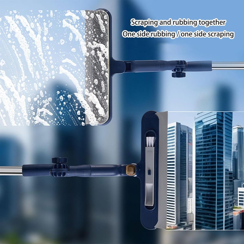 ordinarYone Extendable Glass Cleaner With Rotating Head And Microfiber Pad For Most Window Type - Image 2