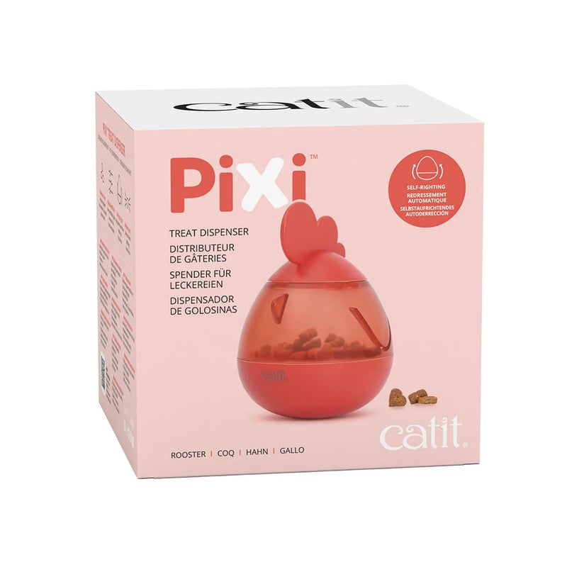 Catit PIXI Treat Dispenser Interactive Treat Dispensing Cat Toy Rooster - Image 2
