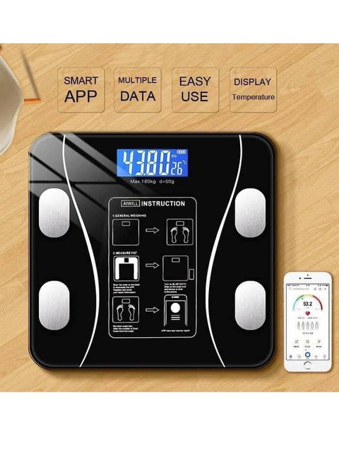 Bluetooth Electronic Scale Supports a weight limit of up to 180 kg - Comprehensive Health Measurement T