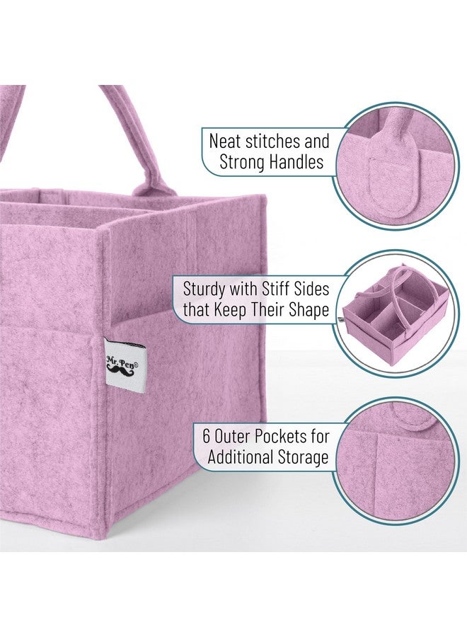 Mr. Pen Mr. Pen- Baby Diaper Caddy Organizer, Lavender Dream, Baby Caddy Organizer with Handle, Compact Size, Collapsible & Portable  - Image 2