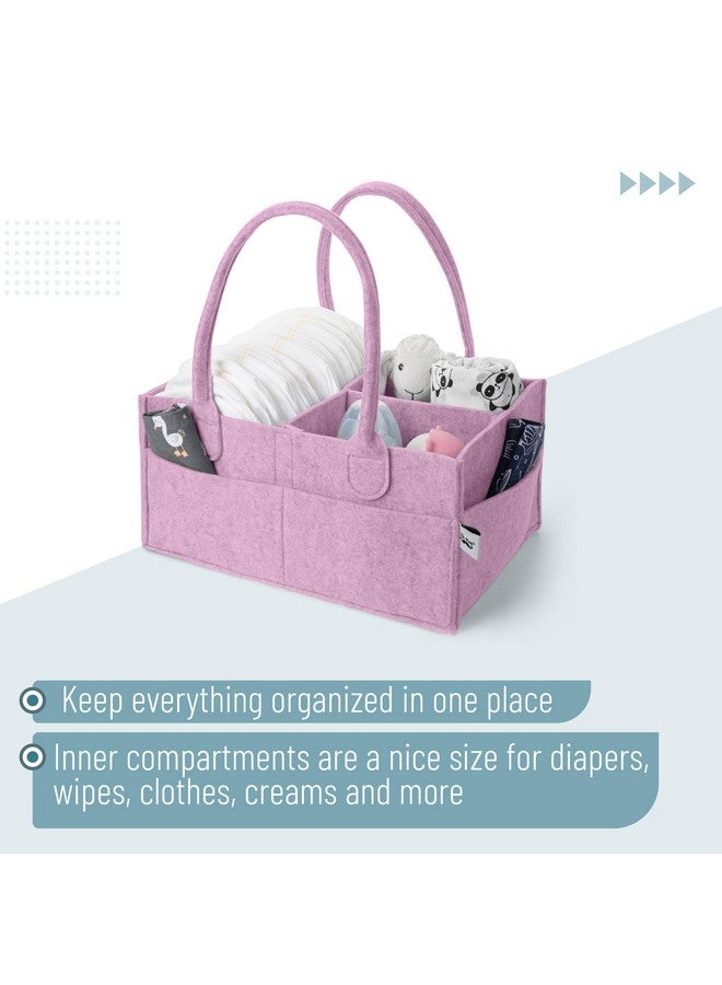 Mr. Pen Mr. Pen- Baby Diaper Caddy Organizer, Lavender Dream, Baby Caddy Organizer with Handle, Compact Size, Collapsible & Portable  - Image 3