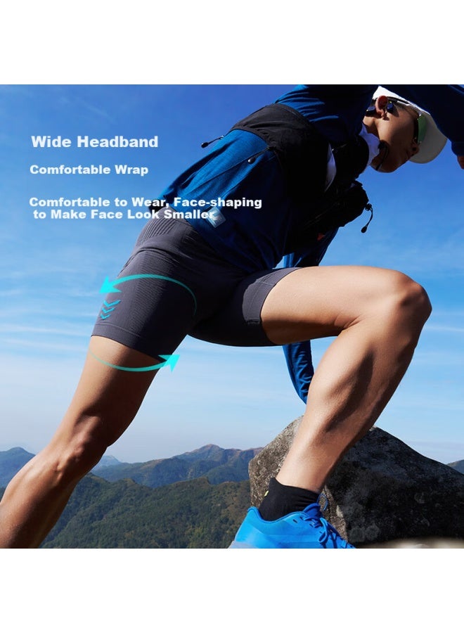 Uto Men's Waist Pack Compression Quick Dry Four-point Shorts Outdoor Sports Cycling Shorts Classic Black L - Image 3