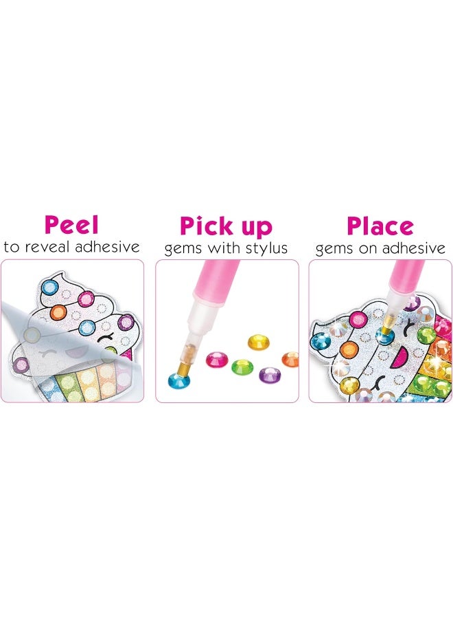 Creativity for Kids Big Gem Diamond Painting Kit: Sweets Stickers and Suncatchers - Diamond Art for Kids, DIY Stickers and Suncatcher Kit for Girls (Ages 6+) - Image 4