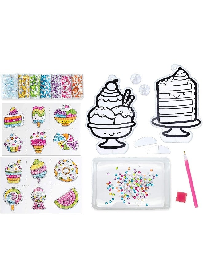 Creativity for Kids Big Gem Diamond Painting Kit: Sweets Stickers and Suncatchers - Diamond Art for Kids, DIY Stickers and Suncatcher Kit for Girls (Ages 6+) - Image 5