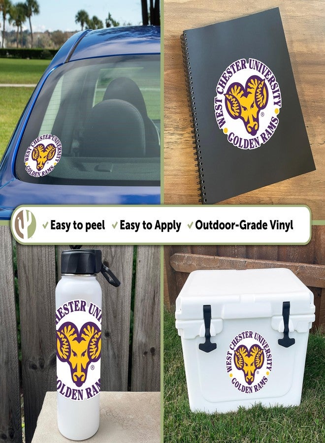 Desert Cactus West Chester University Sticker WCUPA Golden Rams Vinyl Decal Laptop Water Bottle Car Scrapbook (IND 1) - Image 2