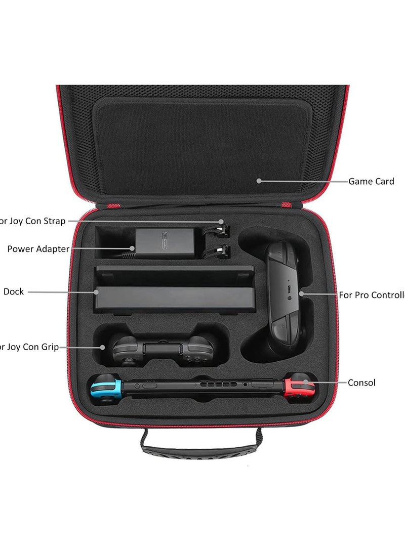GGOOT Carrying Storage Case, EVA Carrying Case Foam Padded Shockproof with Shoulder Strap for Game Console - Image 5