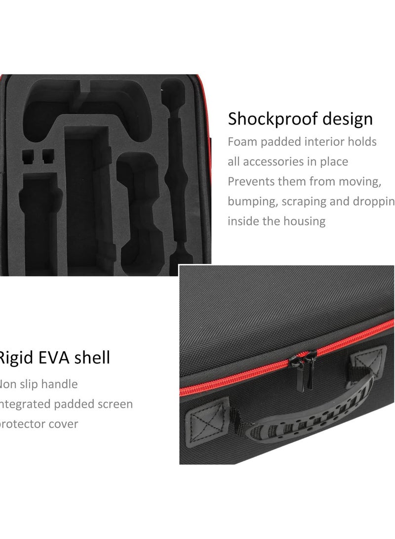 GGOOT Carrying Storage Case, EVA Carrying Case Foam Padded Shockproof with Shoulder Strap for Game Console - Image 4