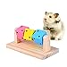 Litewoo Hamster Chew Toy Wood Platform Grinding Teeth Toys Exercise Intelligence Training Colorful Wooden Block for Small Animals Chinchilla Gerbil Guinea Pig Rat Chipmunk Squirrel Sugar Glider - Image 3