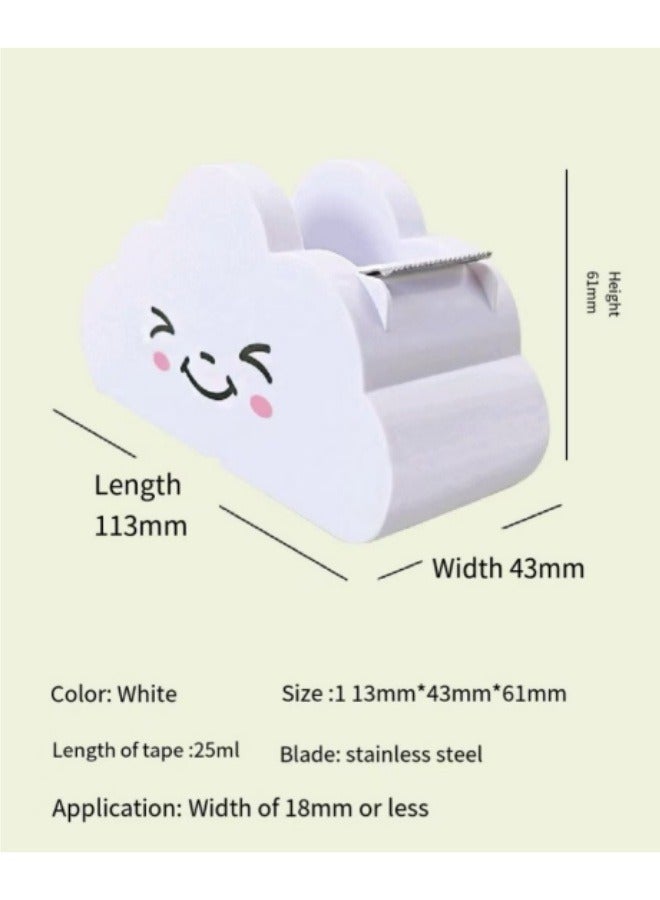 موزع شريط السحابة مع شريط قوس قزح، دفتر ملاحظات الطالب، موزع شريط سطح المكتب، آلة شريط التغليف اللطيفة - Image 2