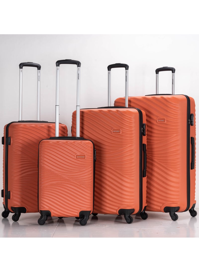 VIPTOUR - Set of 4 ABS Trolley Luggage With Number Lock 20,24,28,32 Inches - Image 1