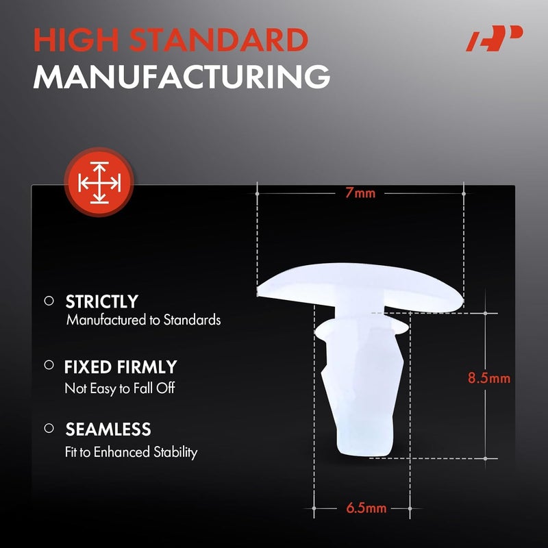 A-Premium 30PCS Nylon Retainer Clip Fasteners - Image 3