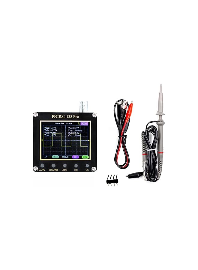 promass 138Pro Handheld Portable Oscilloscope Set with High Voltage Probe 2.4" TFT Display Mini Digital Oscilloscope-200KHz Bandwidth and 2.5MS/S Sampling Rate - Image 2