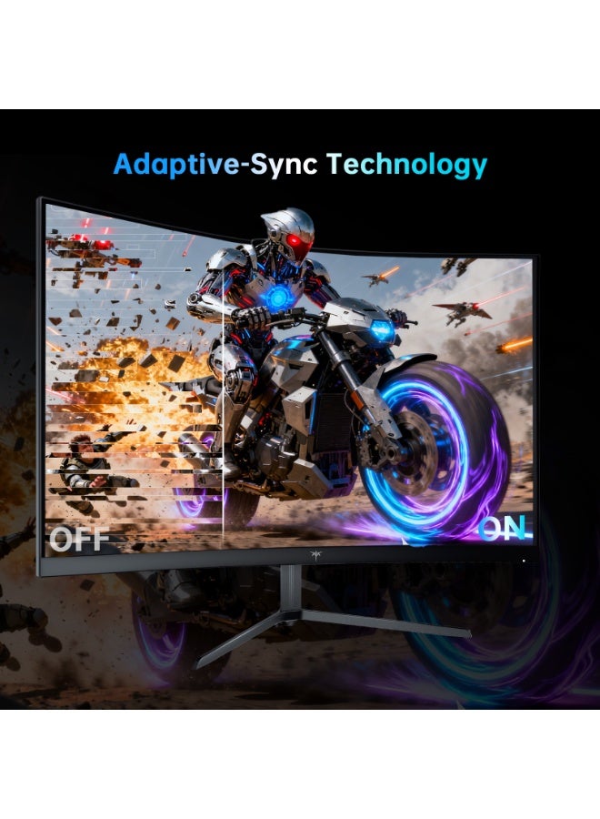 KTC 24 Inch 240Hz Curved Gaming Monitor, FHD 1080p 1500R 1ms Computer Monitor, Adaptive Sync, 3000:1 Contrast, HDR Support, HDMI 2.0 & DP 1.4, Low Blue Light, Tilt, VESA, H24S17P - Image 3