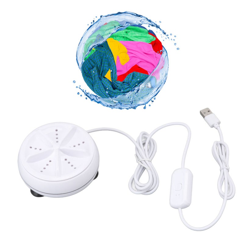 Mini Washing Machine Ultrasonic Low Noise USB Powered Portable Washer for Underwear Socks Travel Dormitory - Image 3