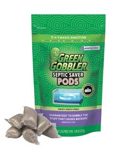SEPTIC SAVER Treatment Pods with Bacteria For Healthy Septic System, 6 Month Supply, 1.30 oz (Package May Vary)