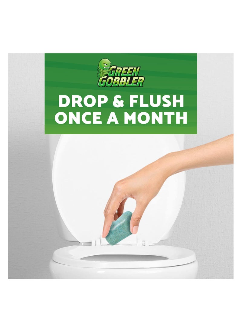 GREEN GOBBLER - SEPTIC SAVER Treatment Pods with Bacteria For Healthy Septic System, 6 Month Supply, 1.30 oz (Package May Vary) - Image 1