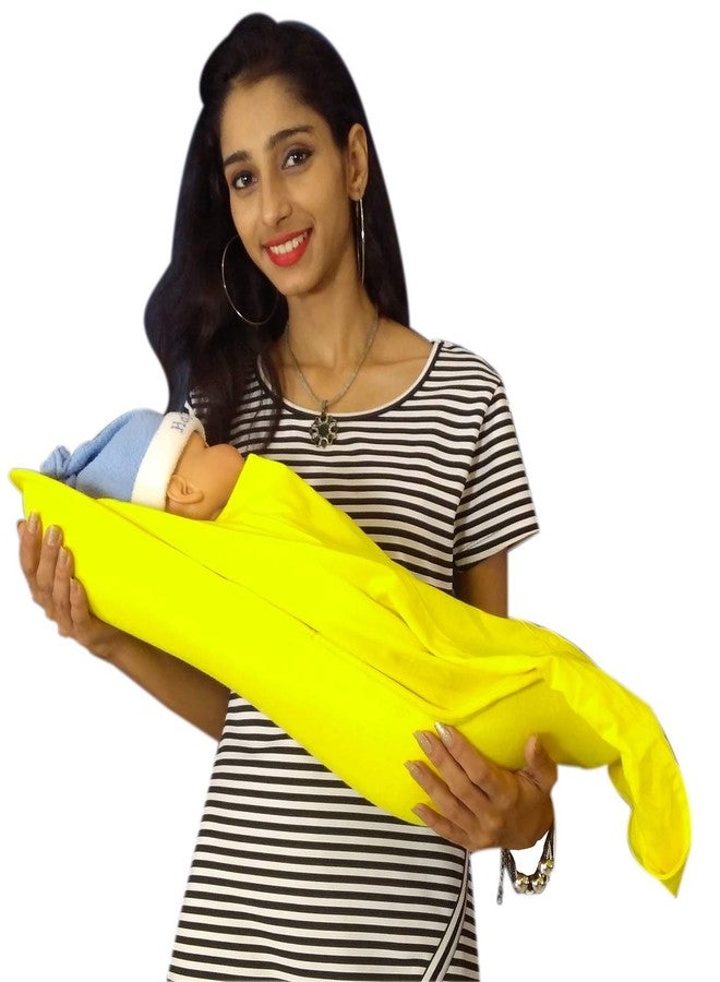 HOOPA Feeding Pillow with nest Sunshine Yellow | Baby Carrier, Reclined Carrier, Nursing Pillow | Infant Carrier | Newborn Carrier | Breastfeeding Pillow - Image 3