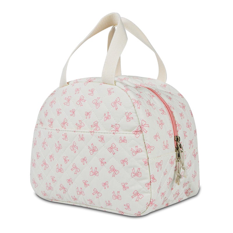 GISMTR Lunch Bag for Women Insulated Lunch Box Cute Quilted Lunch Tote Bags Reusable Large Capacity Cooler Bag for Travel Work Picnic - Image 1