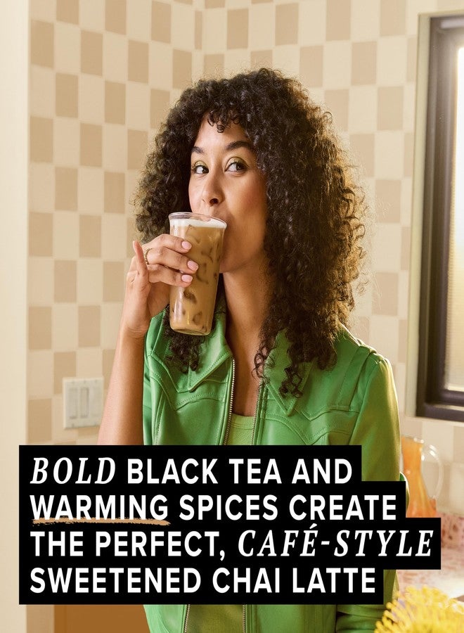 TAZO Classic Chai Latte, Black Tea Concentrate, Easy-to-Serve Caffeinated Chai Tea for Everyday Lattes, Mocktails and Hot or Iced, 32 oz Carton - Image 2