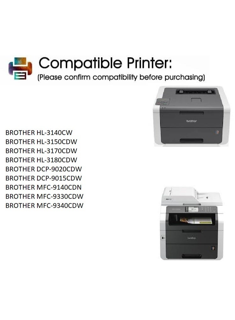 TN-245 Magenta Toner Cartridge Replacement For Brother HL 3140CW, 3150CDN, 3170CDW, 3180CDW, DCP 9020CDN, MFC 9130CW, 9330CDW, 9340CDW (Magenta) - Image 5